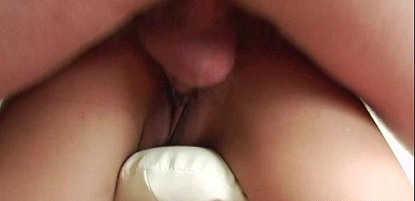  Perfect body Asian slut getting her wet coochie hammered